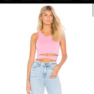 Pink wrap tank top